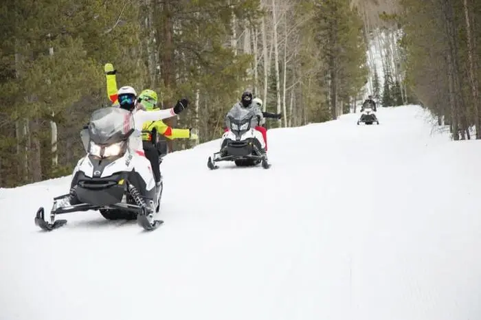 Best Places To Snowmobile In Colorado Vail Pass